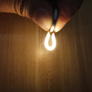 Tira de luces LED de silicona de 4 unidades con chip FCOB, iluminación flexible con batería, 0,5W, decoración DIY, opciones de regalo creativas - Filamento de bombilla espiral de diodo, tamaños múltiples, no incluye batería