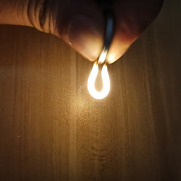 Tira de luces LED de silicona de 4 unidades con chip FCOB, iluminación flexible con batería, 0,5W, decoración DIY, opciones de regalo creativas - Filamento de bombilla espiral de diodo, tamaños múltiples, no incluye batería