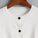 Essnce cardigan suelto y casual de mujer de un solo abotonado, de color liso, manga larga, para otono/invierno