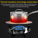 Placa de conversión de inducción de 20 cm - Difusor de calor de acero inoxidable con mango para estufa de gas, herramienta de cocina de ahorro de energía para una distribución uniforme del calor, compatible con utensilios de cocina no inductivos