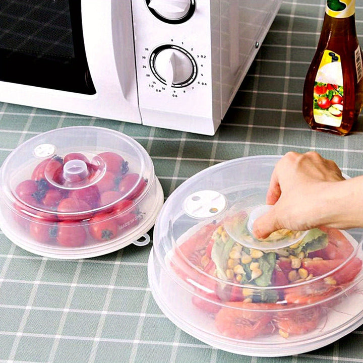 2 paquetes de tapas de calentamiento selladas aptas para microondas para la conservación de alimentos en la cocina, tapas de platos transparentes sin BPA para verduras y frutas, aptas para el contacto con alimentos, resistentes al calor - juego de 23,01