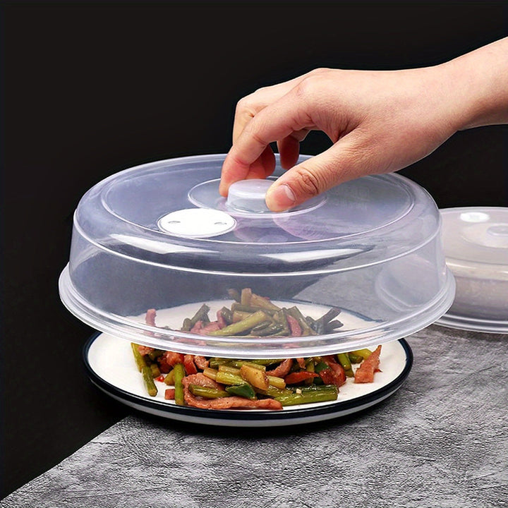 2 paquetes de tapas de calentamiento selladas aptas para microondas para la conservación de alimentos en la cocina, tapas de platos transparentes sin BPA para verduras y frutas, aptas para el contacto con alimentos, resistentes al calor - juego de 23,01