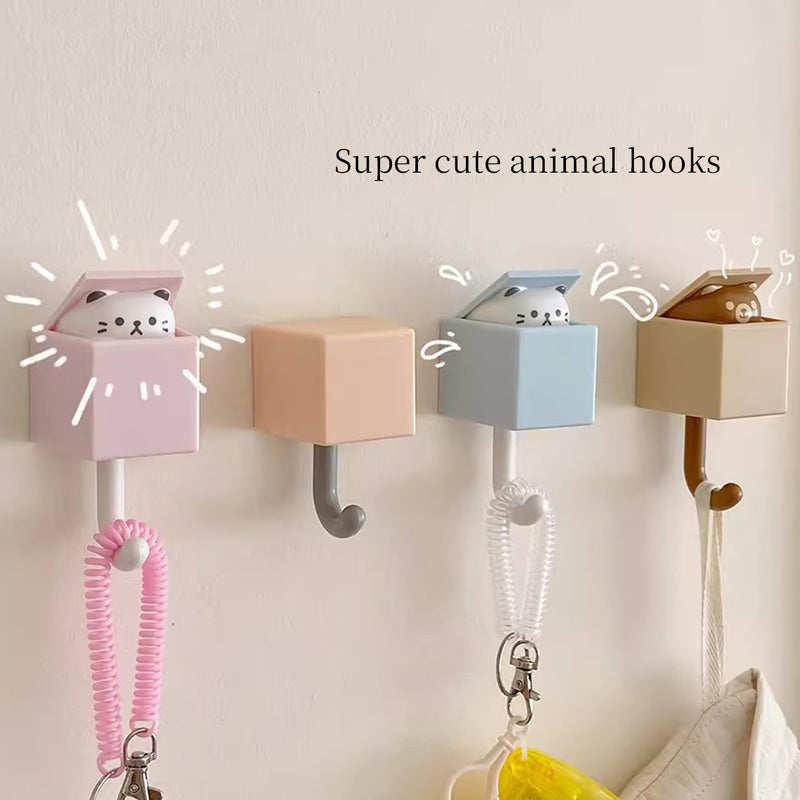 Lindo gancho de gatito: Adorable gancho con un diseño de gato caprichoso, perfecto para la decoración de tu hogar - No requiere energía.