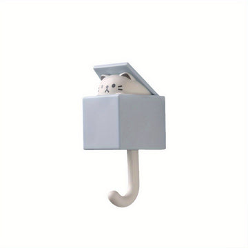 Lindo gancho de gatito: Adorable gancho con un diseño de gato caprichoso, perfecto para la decoración de tu hogar - No requiere energía.