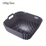 Revestimiento de Silicona Cuadrado Reutilizable de 9 Pulgadas para Freidora de Aire - Compatible con Hornos y Microondas de 6 a 9 Cuartos, Accesorio Esencial para Freidora de Aire, Inserto para Freidora de Aire