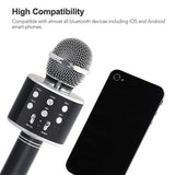 Micrófono Karaoke Bluetooth Parlantes Integrados para IOS y Android RF 858