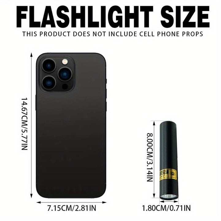 1 pieza de linterna mini de 395NM - Linterna portátil, recargable por USB, lámpara de uñas multifuncional y detector de orina de mascotas, batería de litio, sin fragancia para la higiene hotelera, detección de manchas y inspección de alfombras, herramien