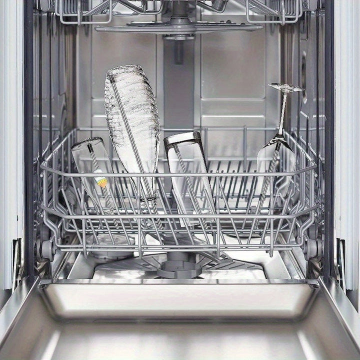 Soporte universal para botellas de lavavajillas de acero inoxidable - Se adapta a todos los soportes para botellas de lavavajillas estándar