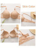 2 piezas de sujetadores con aros de encaje floral rojo/albaricoque con efecto push-up para mujer, ropa interior femenina con cierre trasero para busto/pecho pequeno, lenceria sexy y de unicolor para pechos pequenos, sosten de apoyo con tirantes