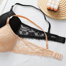2 piezas de sujetadores con aros de encaje floral rojo/albaricoque con efecto push-up para mujer, ropa interior femenina con cierre trasero para busto/pecho pequeno, lenceria sexy y de unicolor para pechos pequenos, sosten de apoyo con tirantes