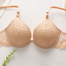 2 piezas de sujetadores con aros de encaje floral rojo/albaricoque con efecto push-up para mujer, ropa interior femenina con cierre trasero para busto/pecho pequeno, lenceria sexy y de unicolor para pechos pequenos, sosten de apoyo con tirantes