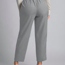 Petite pantalones de pana para mujer con cintura elastica en la parte trasera, apropiados para otono e invierno