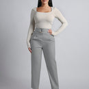 Petite pantalones de pana para mujer con cintura elastica en la parte trasera, apropiados para otono e invierno