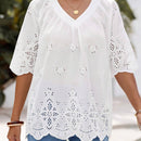 EMERY ROSE Camiseta basica de cuello redondo para mujer, atuendo informal de otono para el trabajo