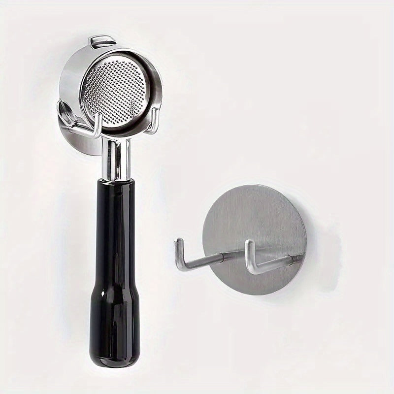 Colgador Autoadhesivo para Mango de Máquina de Café - Estante de Pared Ahorra Espacio para Accesorios de Espresso, No Necesita Energía