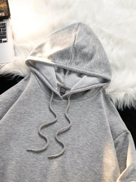 Ezwear sudadera informal tipo streetwear con lema, con corte holgado, estampado negro y rosa, para mujer, otono invierno