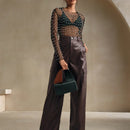 Anewsta pantalon cargo de pierna recta de moda moderno para mujer