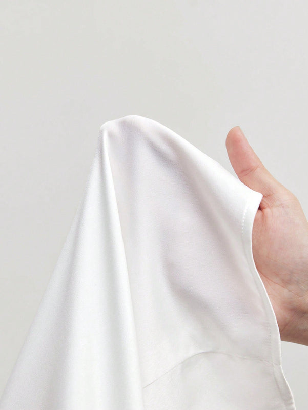 Blusa elegante con nudo en la parte delantera para oficina para mujer