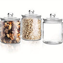 Tres Paquetes de 1L, Dos Paquetes de 2L, Tarros de vidrio sellados para harina, pasta, dulces, comida para perros, snacks, etc. | Tarros de almacenamiento de vidrio para cocina y despensa