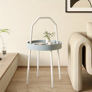 Mesa Auxiliar Moderna para Sala de Estar, Mesa de Café Portátil, Bandeja para Sofá, Mesa de Oficina