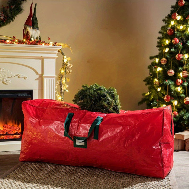 Bolsa de almacenamiento para árbol de Navidad, 1 unidad, PVC, gran capacidad, para guardar árboles de Navidad en interiores o exteriores