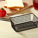 Cesta de bocadillos de acero inoxidable - 1 pieza, soporte creativo para papas fritas estilo americano, bandeja de servicio de alimentos de calidad duradera para restaurante para aperitivos, papas fritas, pollo frito