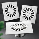 Desagüe de Piso Cuadrado de Acero Inoxidable con Control de Olores - Atrapapelos Multifuncional para Ducha, Accesorio Esencial para el Baño