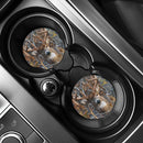 2pcs Posavasos Absorbentes para Portavasos de Coche con Camuflaje de Ciervo - EVA, Perfectos para Vehículos y Escritorio de Casa, Regalo Ideal para Cazadores