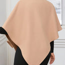 Lady poncho para mujer con diseno de drapeado en la cintura y lazo