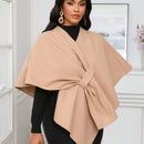 Lady poncho para mujer con diseno de drapeado en la cintura y lazo