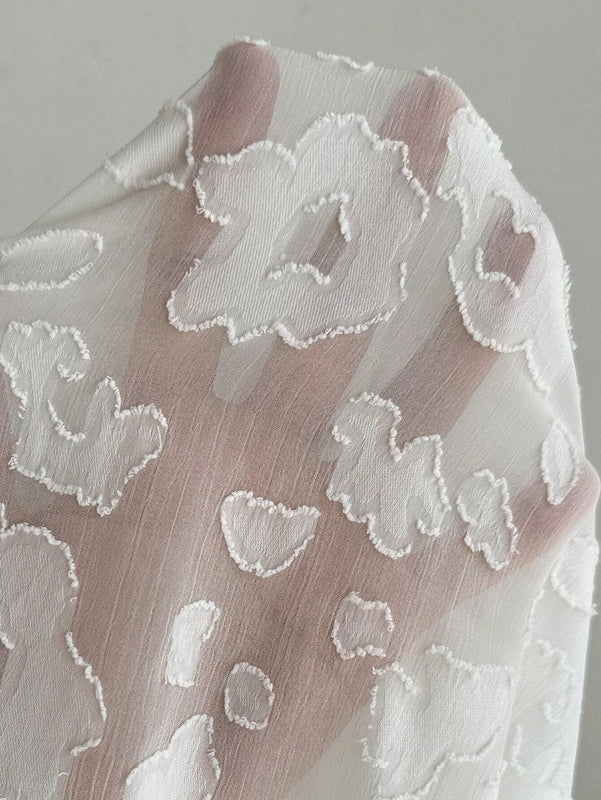 Camisa casual de unicolor con mangas farol y aberturas para mujer, apto para primavera/verano