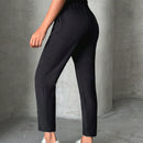 Pantalones petite con cordon, bolsillos en diagonal