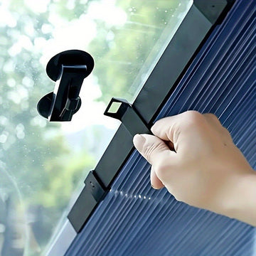 Persiana Automática Retráctil para Auto de Fácil Instalación con Protección UV y Aislamiento Térmico, Cortina Opaca Adhesiva