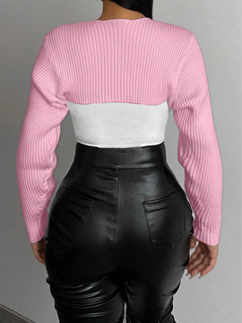Foxxy cardigan de punto casual de unicolor con escote en v y manga larga para mujer, otono/invierno