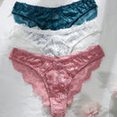 3 piezas/set de bragas de encaje de moda para senoras
