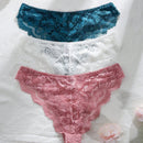 3 piezas/set de bragas de encaje de moda para senoras