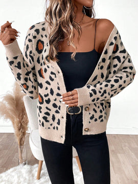 Essnce cardigan de manga larga con botones para mujer, diseno minimalista para uso diario
