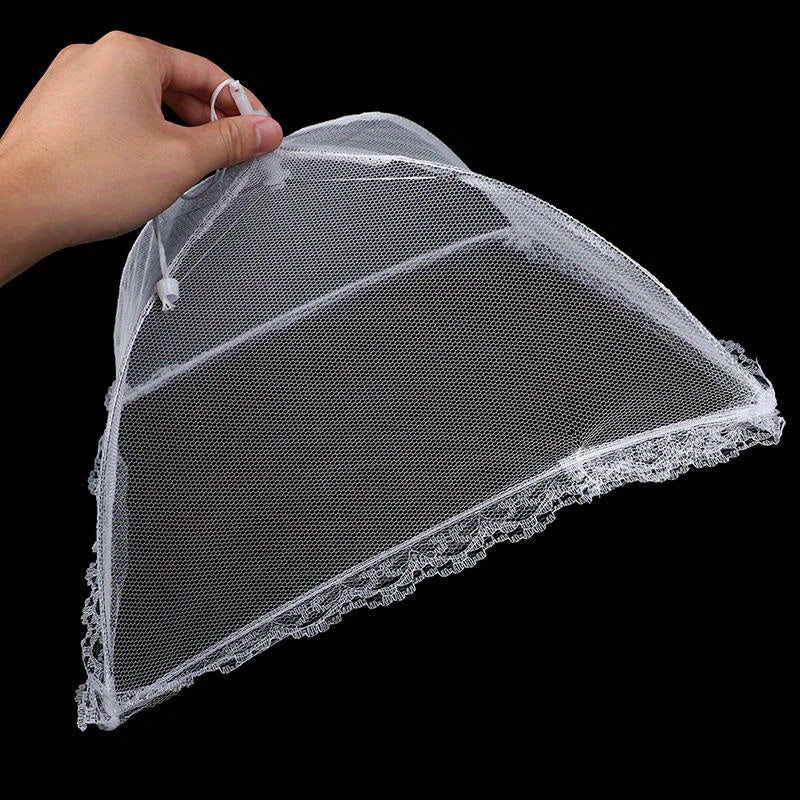 1pc de Mallas de Alimentos para exteriores, Tenda Plegable de Plato de Servicio, Malla de Red de Paraguas para la Protección de Platos para Picnic y Cocina
