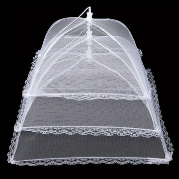 1pc de Mallas de Alimentos para exteriores, Tenda Plegable de Plato de Servicio, Malla de Red de Paraguas para la Protección de Platos para Picnic y Cocina