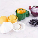 7 Piezas de Contenedores para Frutas y Verduras - Tapas Antiderrames, Recipientes Reutilizables para Refrigerador y Despensa, Lavado a Mano, Almacenamiento de Granos, Ajo, Utensilios Divertidos, Construcción Resistente, Organización de Cocina