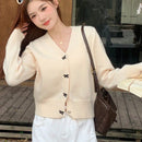Dazy cardigan informal de mujer con decoracion de lazos, otono