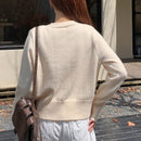Dazy cardigan informal de mujer con decoracion de lazos, otono