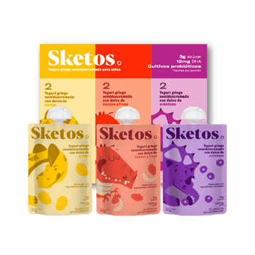 YOGURT GRIEGO SKETOS 6U 480G PACK KIDS