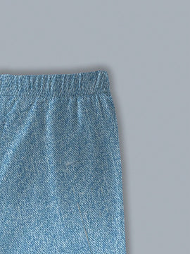 Ezwear pantalones capri casuales con efecto de mezclilla y estampado floral por encima de la rodilla para mujeres