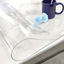 Protector de Mesa de Vinilo Transparente Premium de 1 Pieza - Espesor de 1.5mm, Cubierta para Mesas de Comedor, Mesas de Café y Escritorios