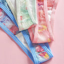 Eraneu 3 piezas/paquete bragas tipo tanga sexy con lazos laterales de encaje para mujer