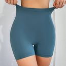 Pantalones cortos de seguridad sencillos de unicolor para mujer para uso diario