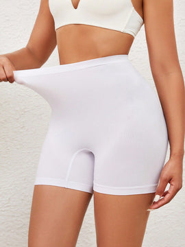 Pantalones cortos de seguridad sencillos de unicolor para mujer para uso diario