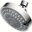 1pc Cabezal de Ducha Montado en el Techo con 5 Ajustes y Articulación Giratoria - Construcción Metálica Duradera, Diseño Circular para Flujo Uniforme del Agua & Experiencia Relajante al Bañarse, Acabado Cromo Elegante, Calidad Alta