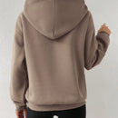Moosta sudadera con capucha y cordon mujer, estampado "overrensando", otono